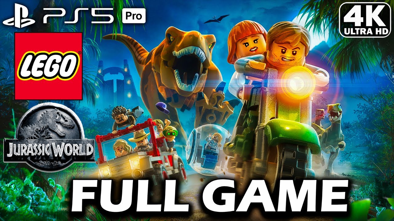 LEGO JURASSIC WORLD Gameplay Walkthrough FULL GAME [4K ULTRA HD PS5 PRO] - No commentary