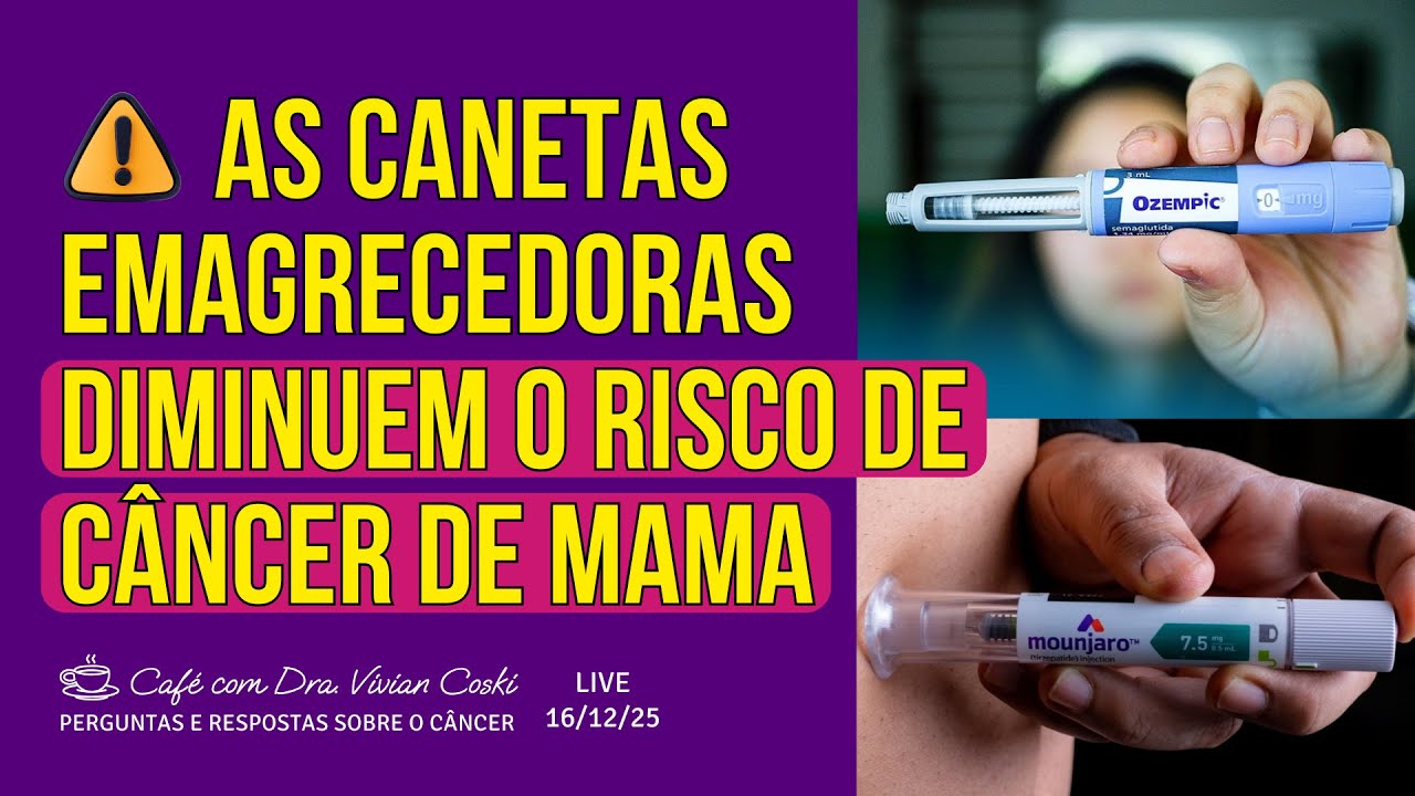 As canetas emagrecedoras diminuem o risco de câncer de mama