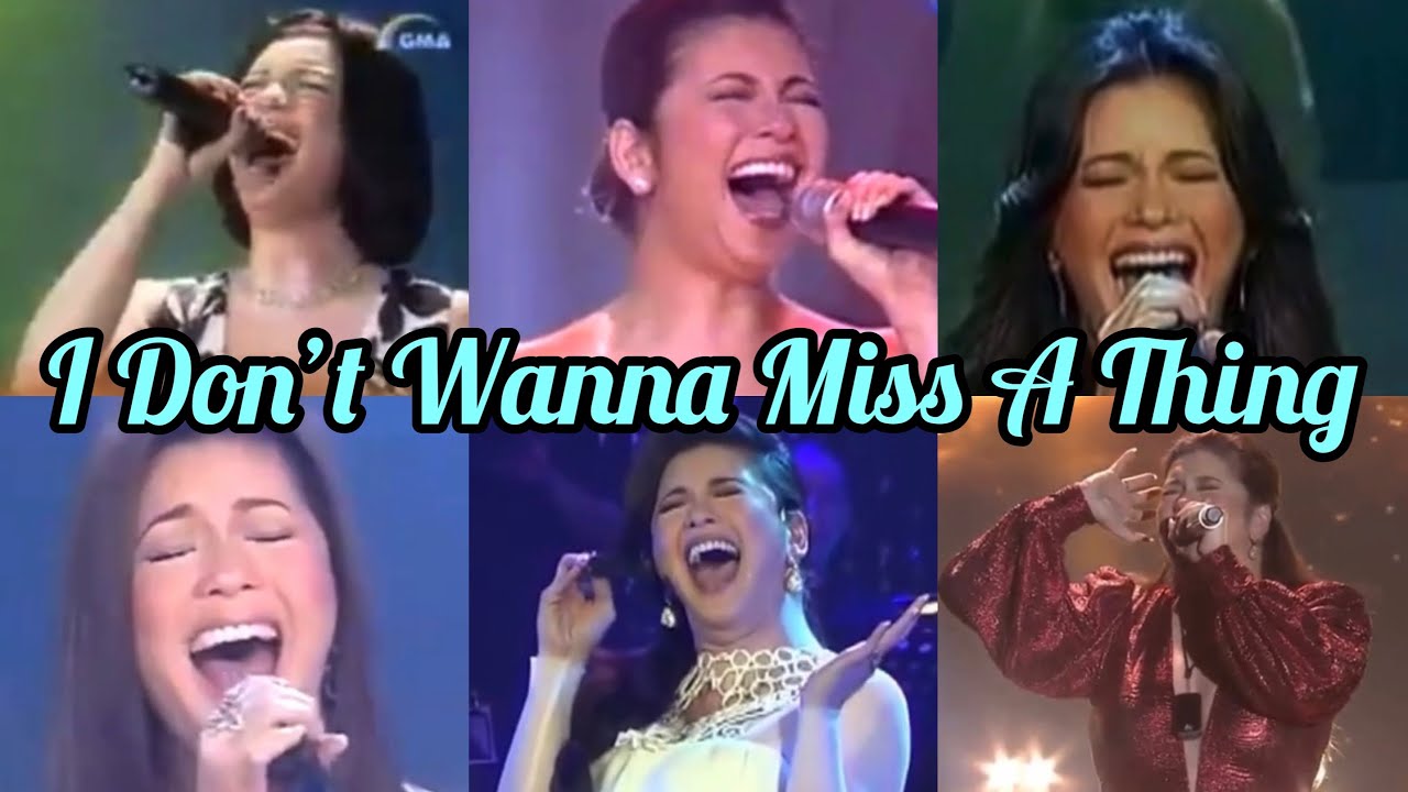 Regine Velasquez “I Don’t Wanna Miss A Thing” Through The Years
