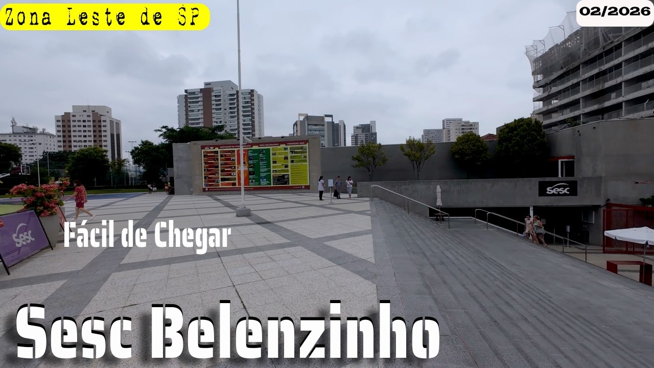 Saiba como chegar ao SESC Belenzinho a partir do metrô Belem  (# vídeo 02)