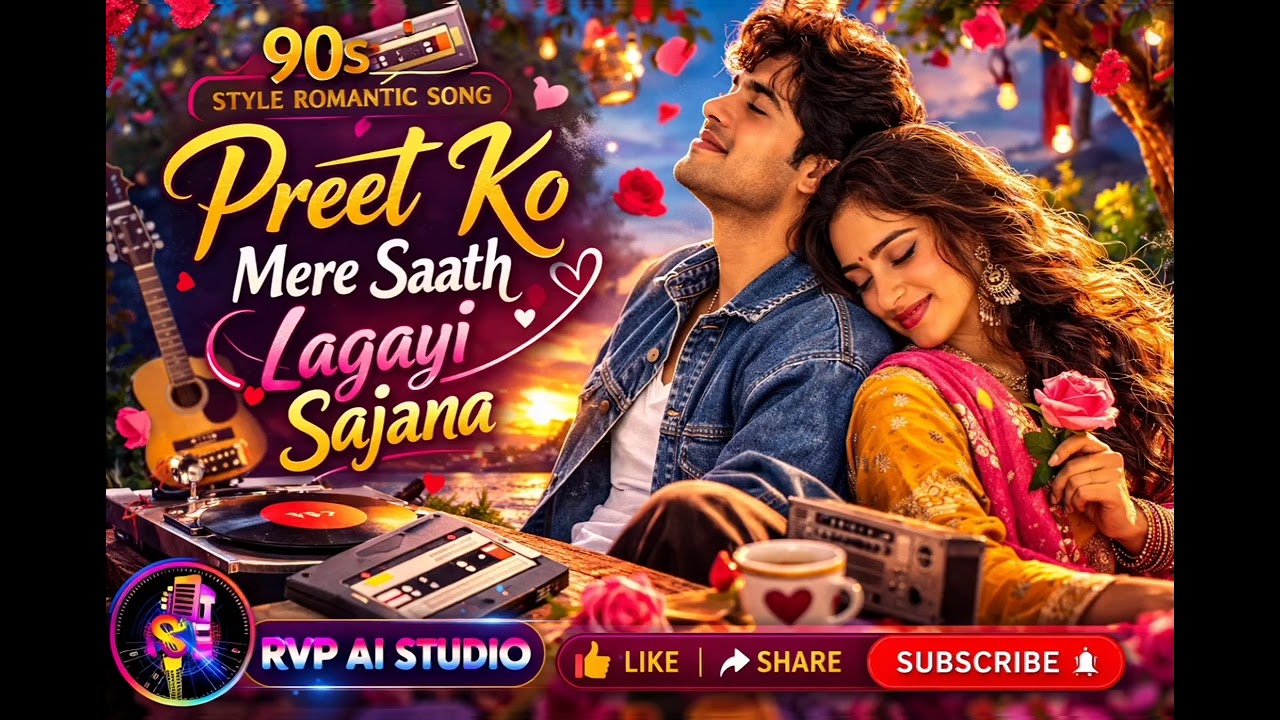 Preet Ko Mere Saath Lagayi Sajana ❤️ | 90s Style Romantic Love Song | New Hindi Song 2026