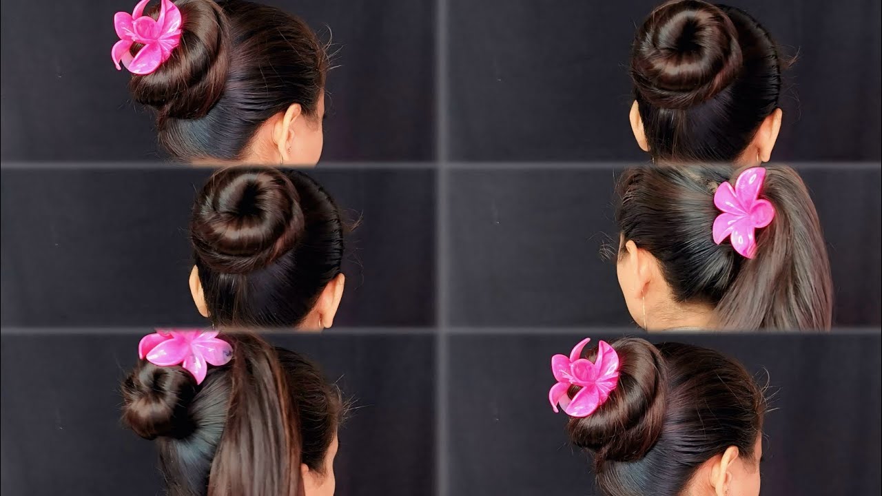 Easy Clutcher Hair Bun Tutorial/EairPerfect Hair Bun with Clutcher/Simple & Stylish Juda Hairstyles