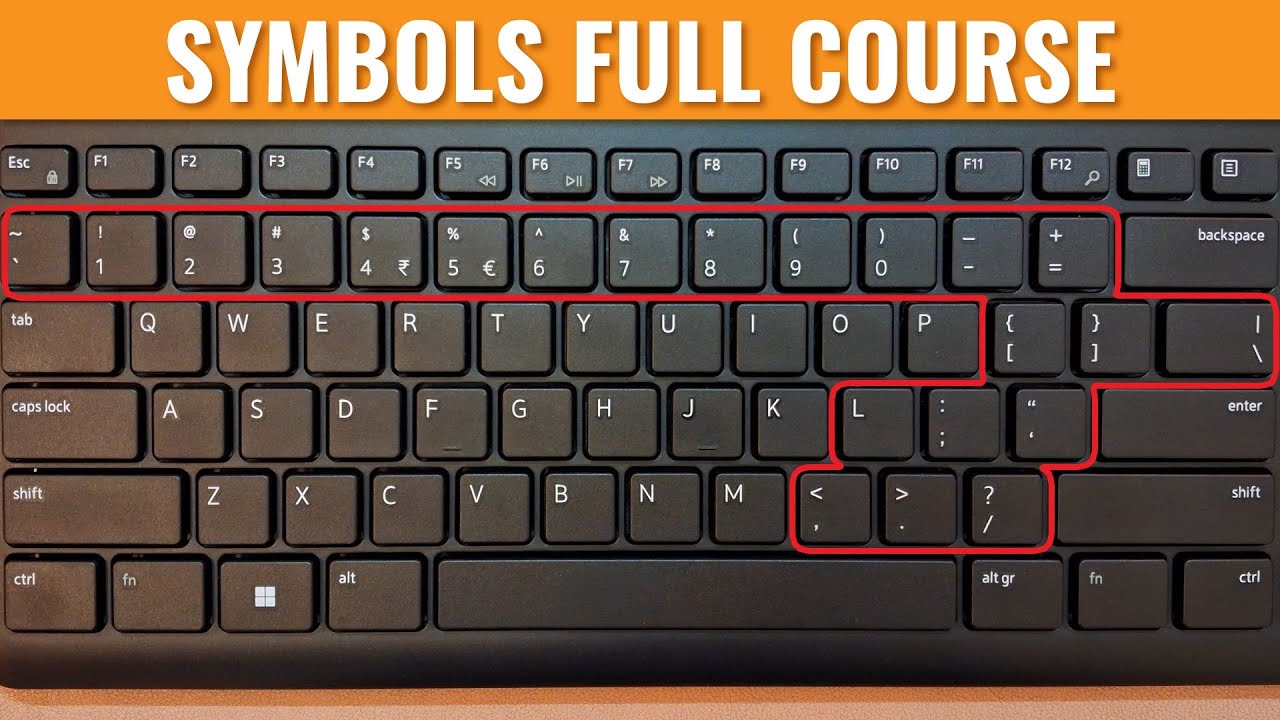 SYMBOLS FULL COURSE | Free Typing Lessons | Touch Typing Course | Tech Avi