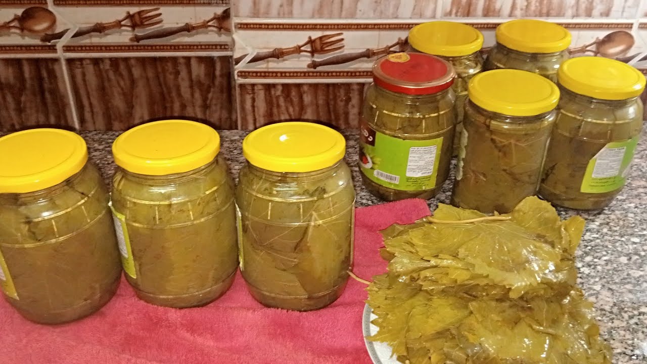 طريقه تخزين ورق العنب خارج الفريزر والثلاجه من السنه للسنه بدون مواد حافظه