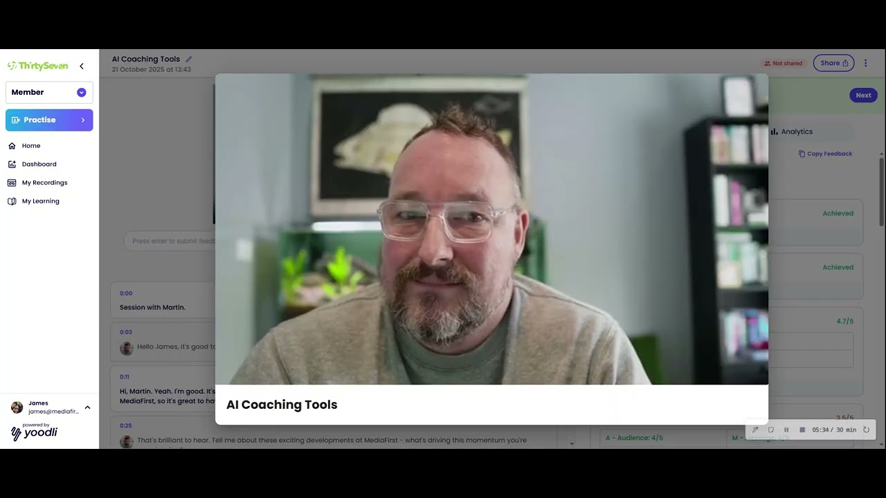 Can AI deliver human-quality media training feedback? After 340+ interviews, I'm either right or...