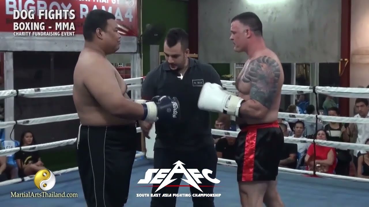 Fat guy knocks out power lifter! | SEAFC