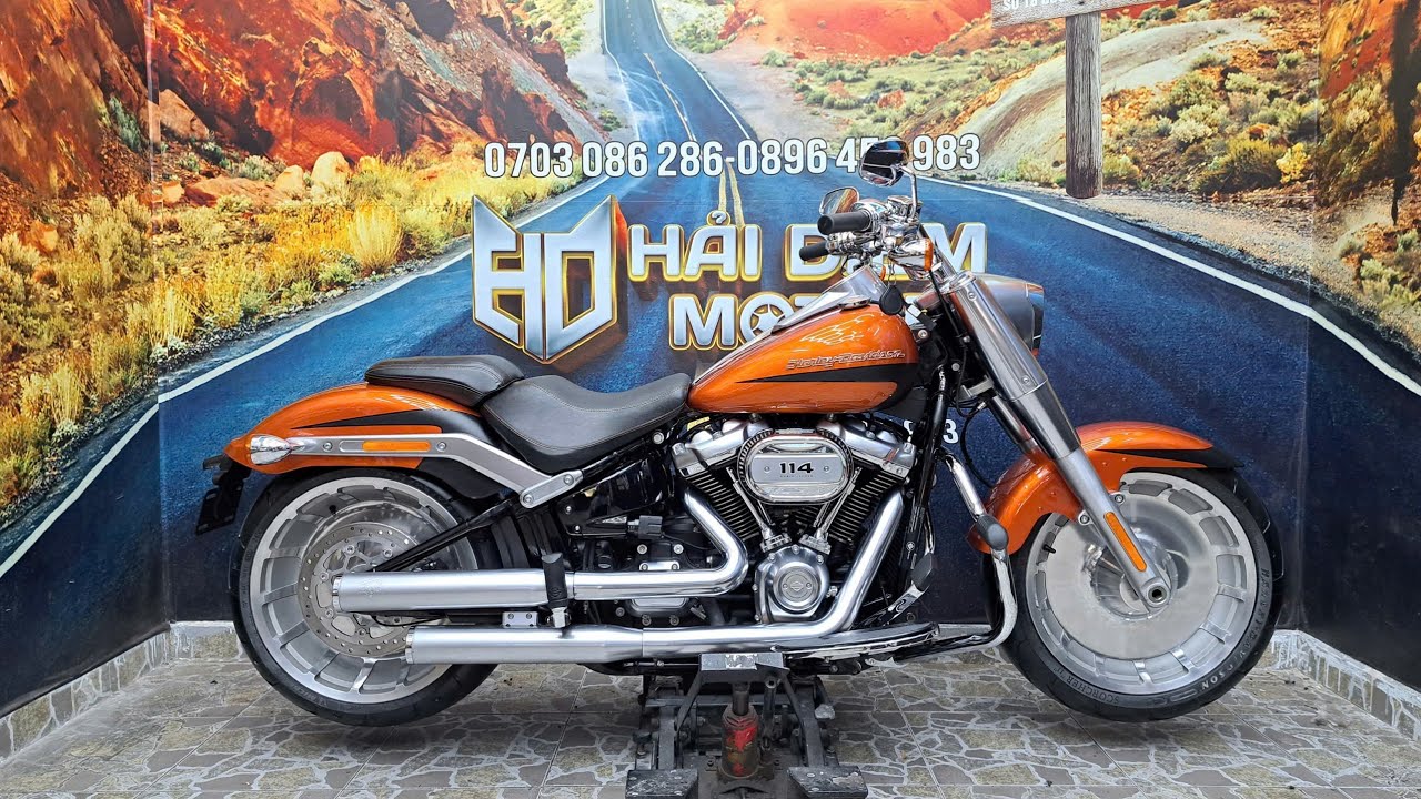 #HảiDiễmMotor Lên Sàn Harley Fatboy 114Ci 1868cc Bản Đặc Biệt 1 Chủ Mua Mới Siêu Đẹp Keng Odo Lướt 