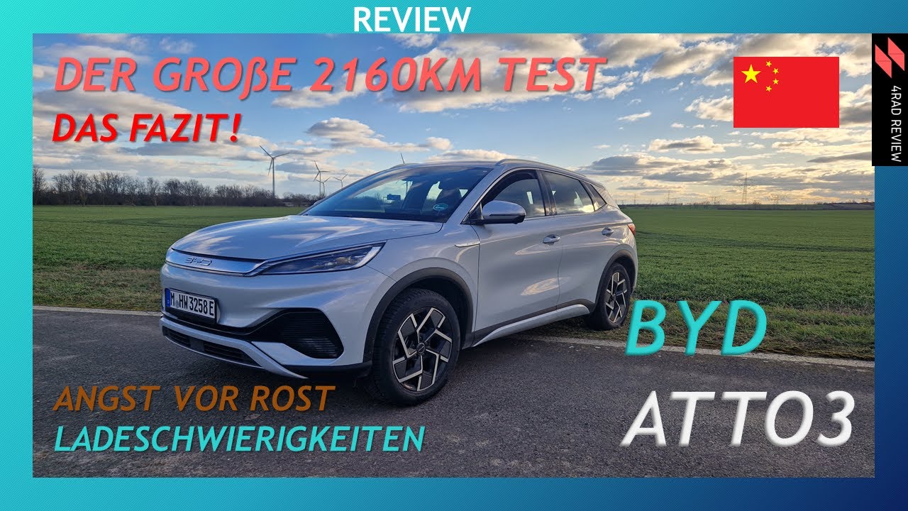 Das Fazit! BYD Atto 3 Review nach 2160km - Angst vor Rost? - Akku auf 0%