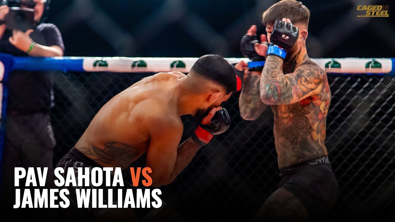 MAIN EVENT: Pav Sahota vs James Williams - Caged Steel 34 [Full MMA Title Fight]