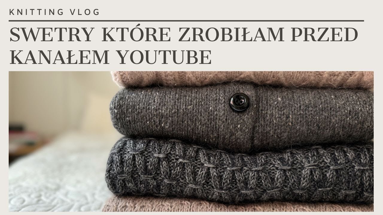 Knitting Vlog 42 @primrose.knitter /Co zrobiłam przed kanałem-Moby i Jenny, Cardi V-neck, Champange