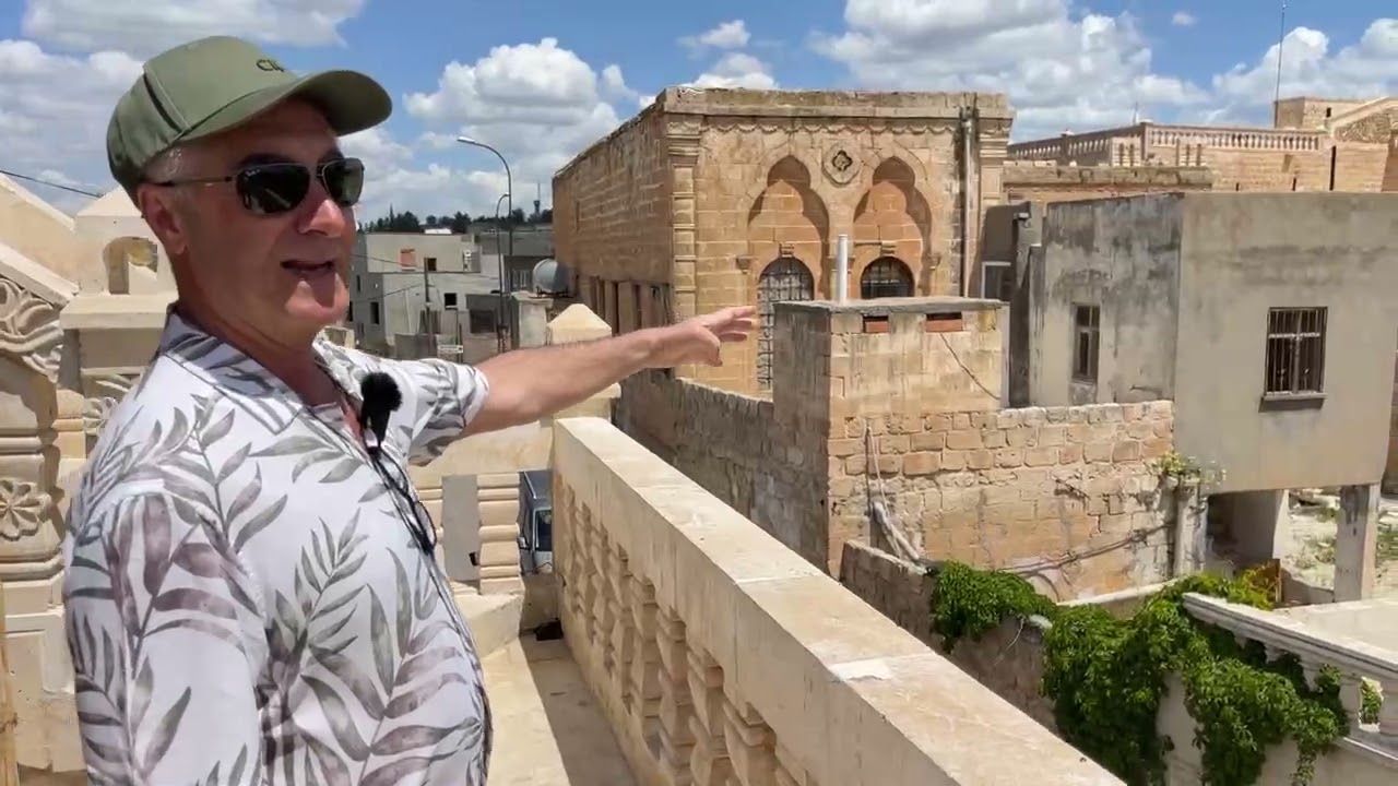 The old town of Midyat with Shamoun Rhawi