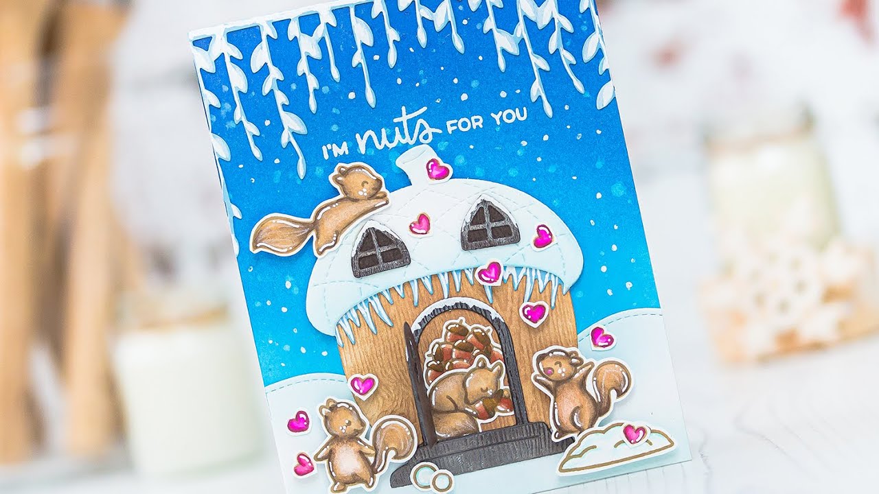 Winter scene card