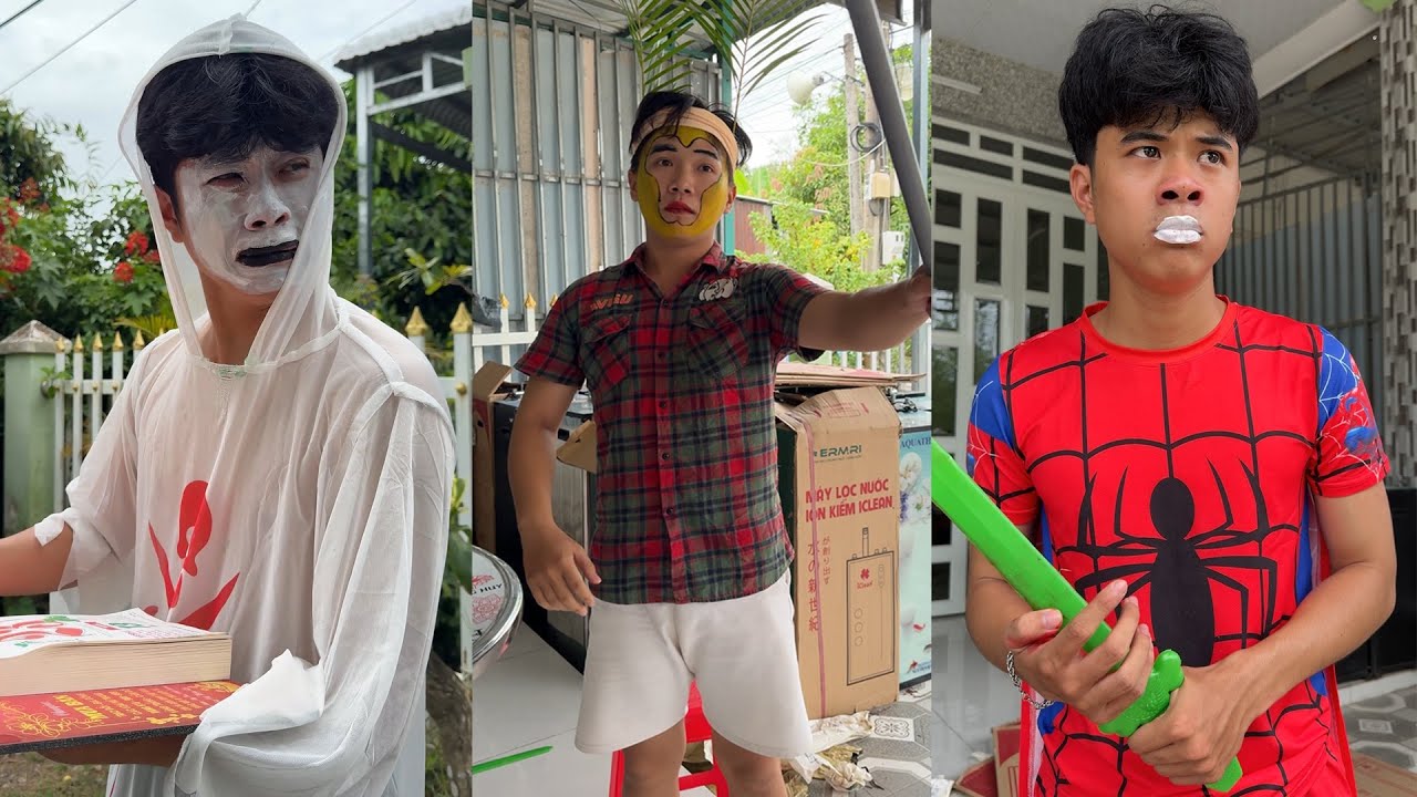 Tổng Hợp Clip Hài Hước Ngắn ''CON LÀ WUKONG'' Và ''SPIDERMAN LÀ BẠN'' | Long Cao Lãnh