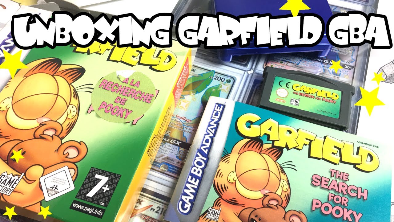 UNBOXING AVIS ET TEST GARFIELD A LA RECHERCHE DE POOKY NINTENDO GAME BOY ADVANCE GBA