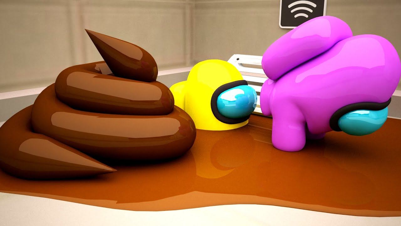 AMONG US POOP! / 002 / IMPOSTOR POOPED EVERYWHERE! / THE FUNNIEST ANIMATIONS! / #game #memes #funny