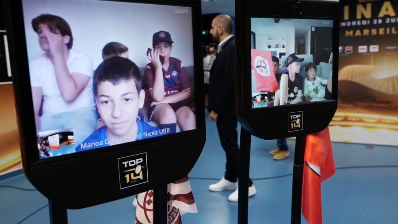 TOP 14 - Des enfants malades vivent les coulisses de la Finale du TOP 14 grâce à des robots