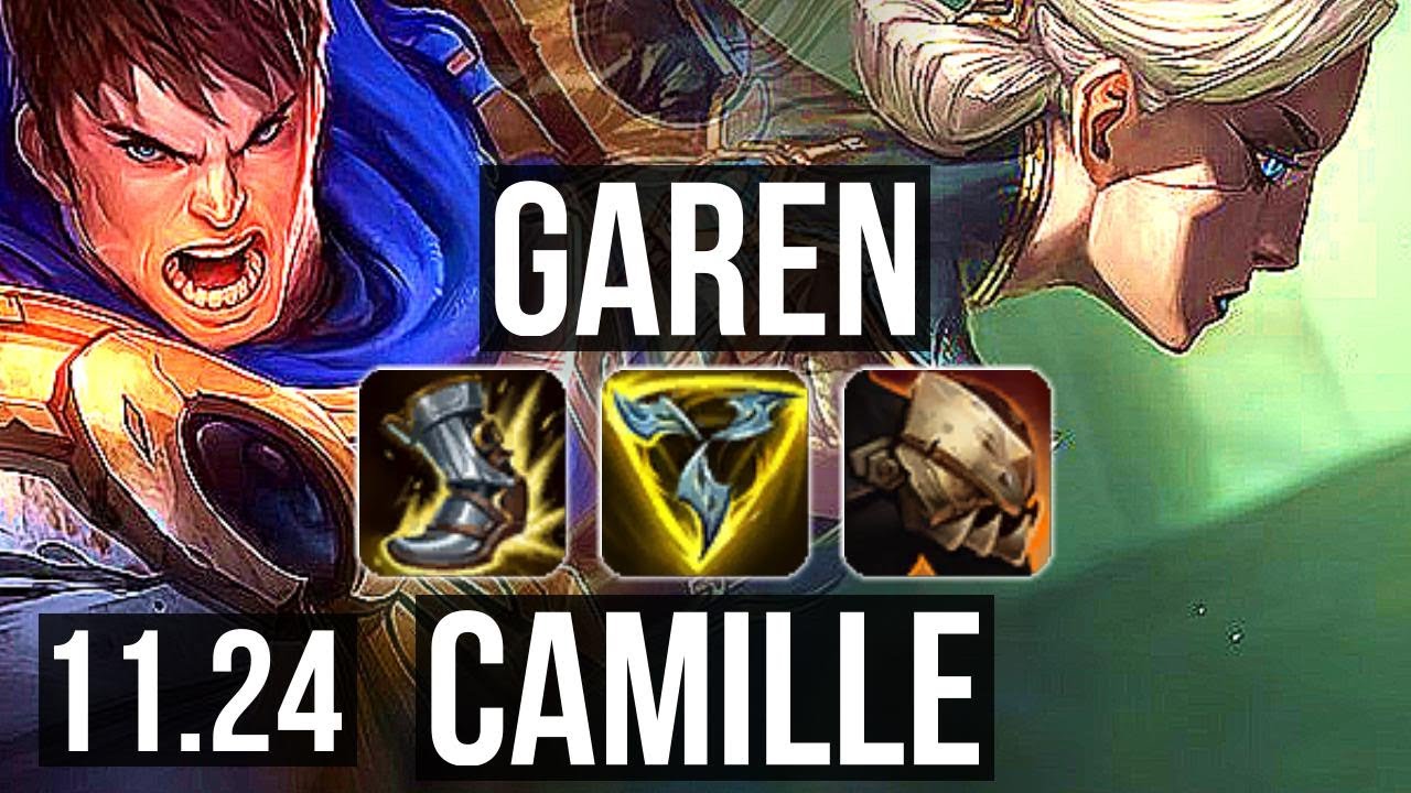 GAREN vs CAMILLE (TOP) | Rank 5 Garen, Godlike | BR Grandmaster | 11.24