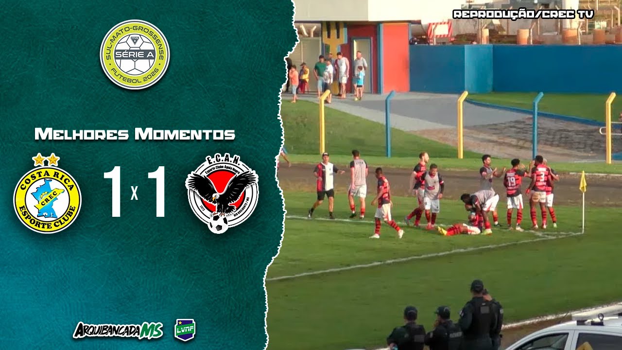 MELHORES MOMENTOS | COSTA RICA 1 x 1 ÁGUIA NEGRA | CAMPEONATO SUL-MATO-GROSSENSE 2026