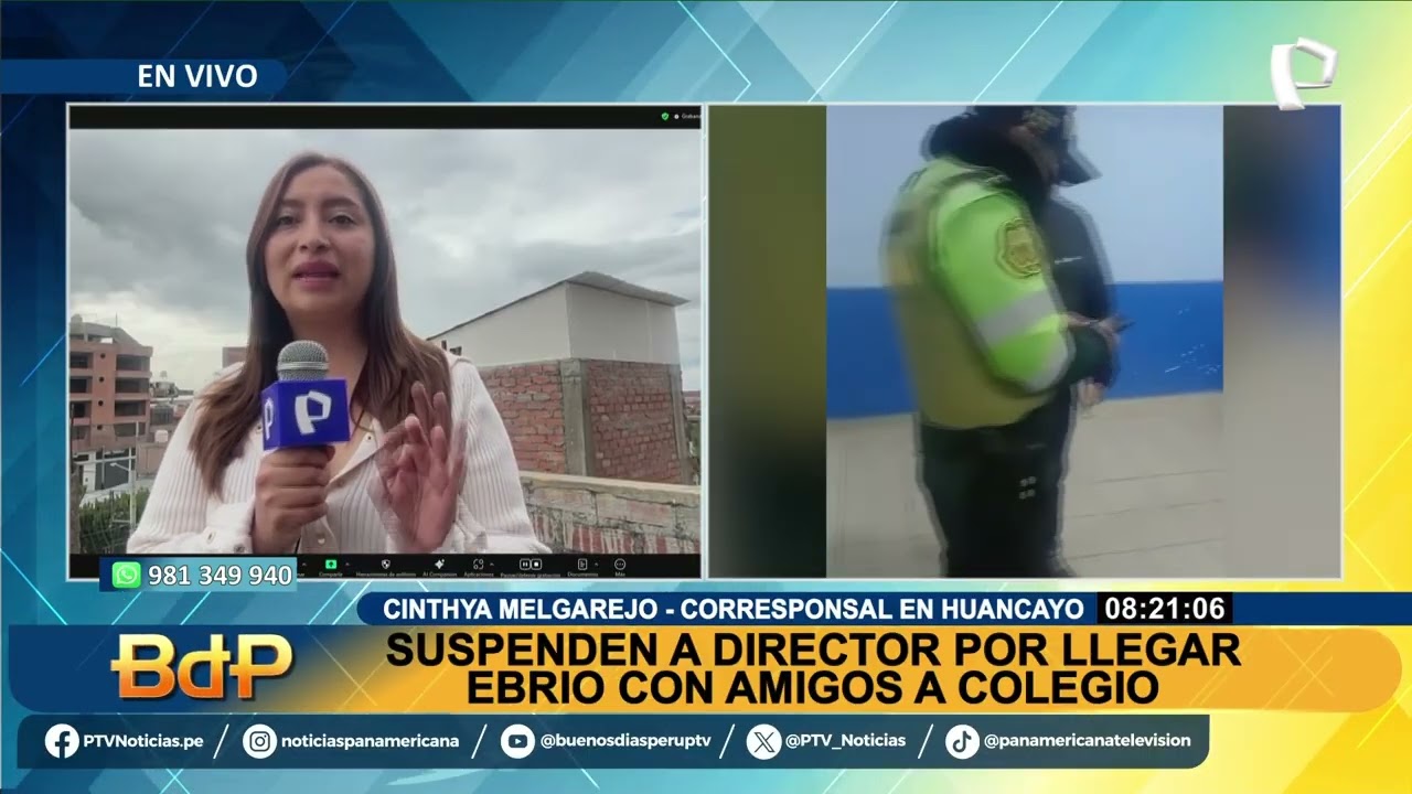 Indignación: Director de colegio llega ebrio a su centro educativo en Huancayo