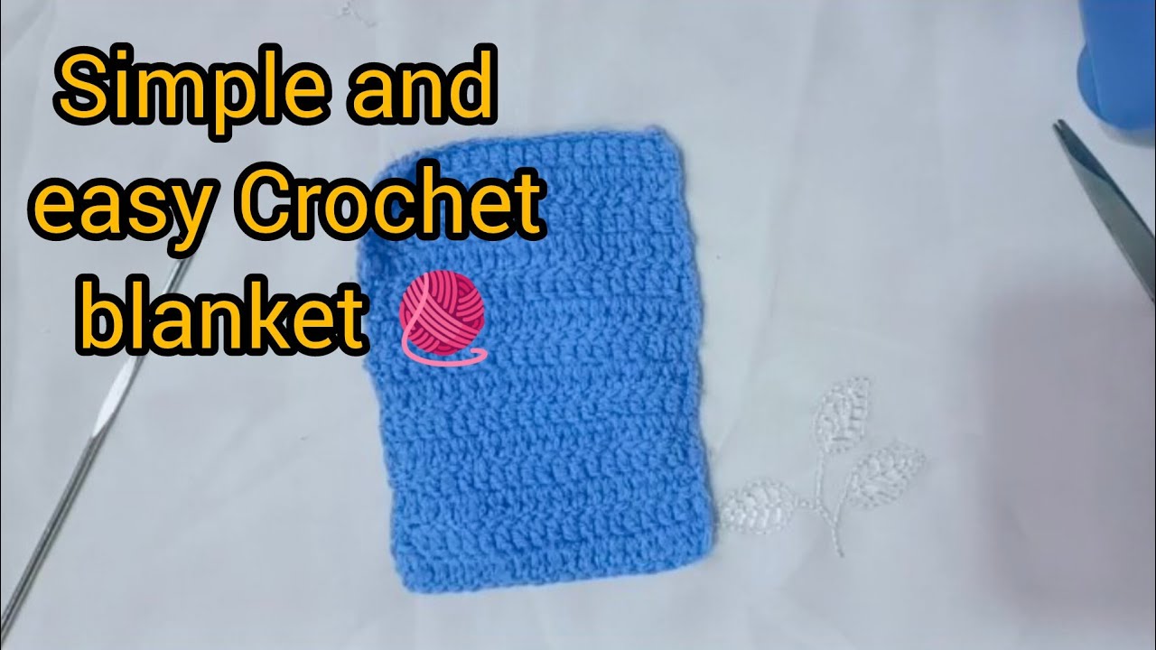 Soft & Simple Crochet Baby Blanket 🧶💗 #crochet #softblanket #blanket