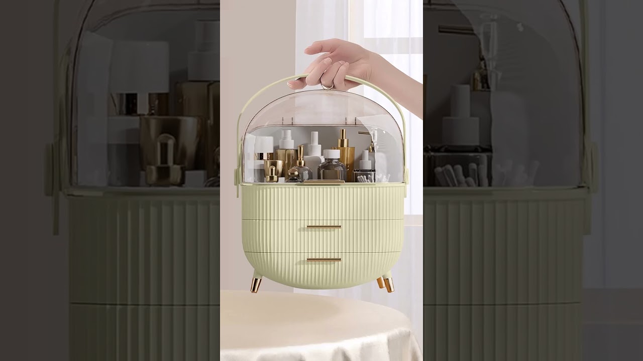 Makeup Organizer Box with 3 Drawers – Stylish & Space-Saving Cosmetic Storage - Various Gadgets