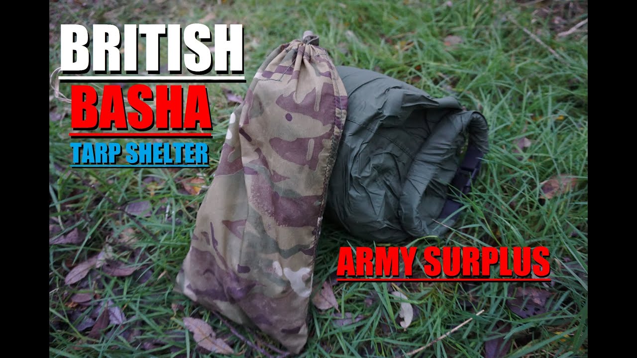 BRITISH ARMY BASHA No Groundsheet Quick n Easy 1 MAN SETUP | Wild Camping & Bike Packing