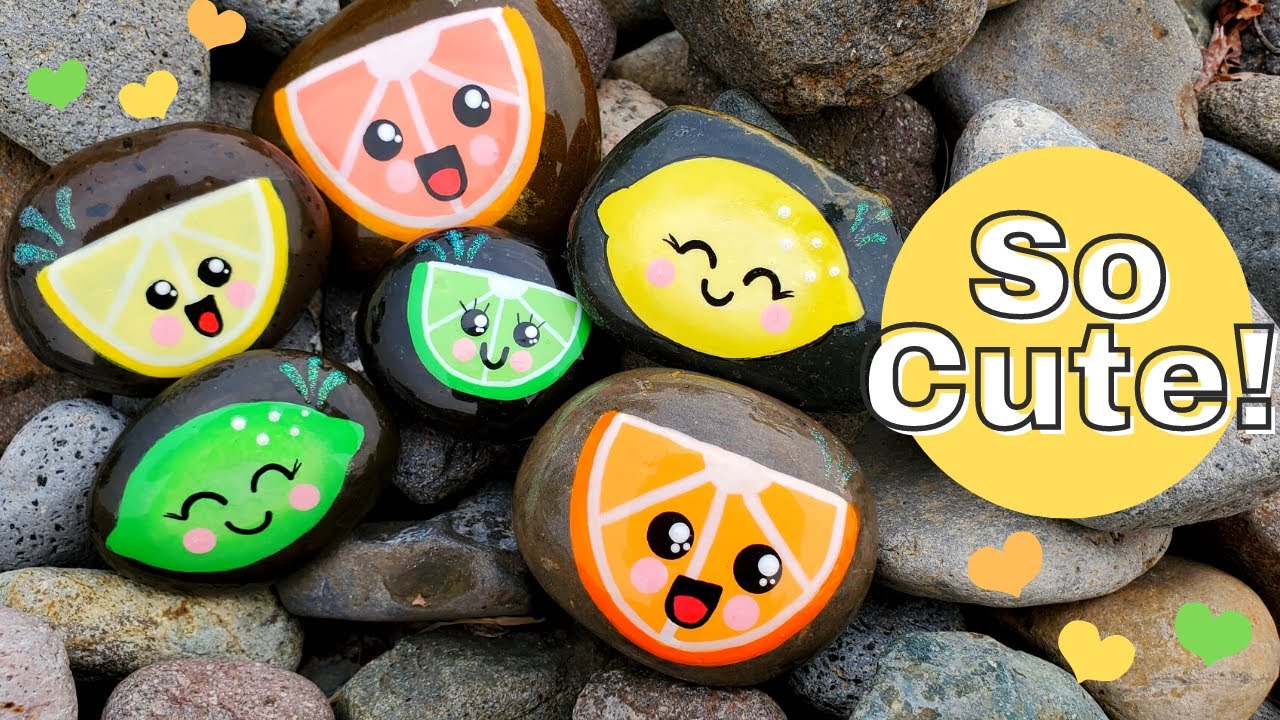 Rock Painting - Cute Little Lemons and More!
