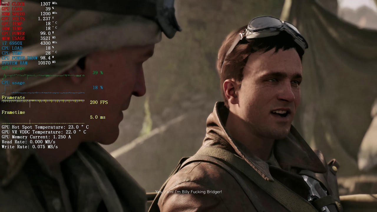 BFV fixed hotspot temps 1200mhz hbm2 memory overclock on vega64