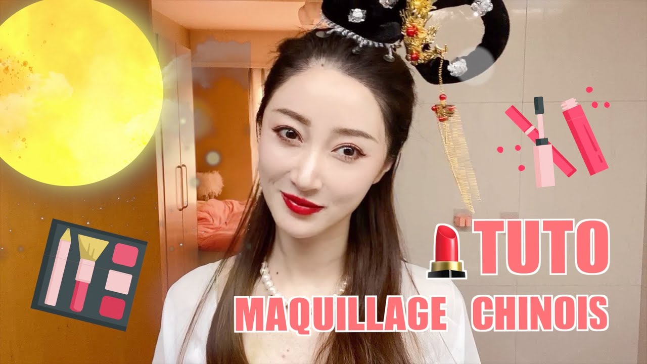 Tuto maquillage chinois « à la Chang’e ».
