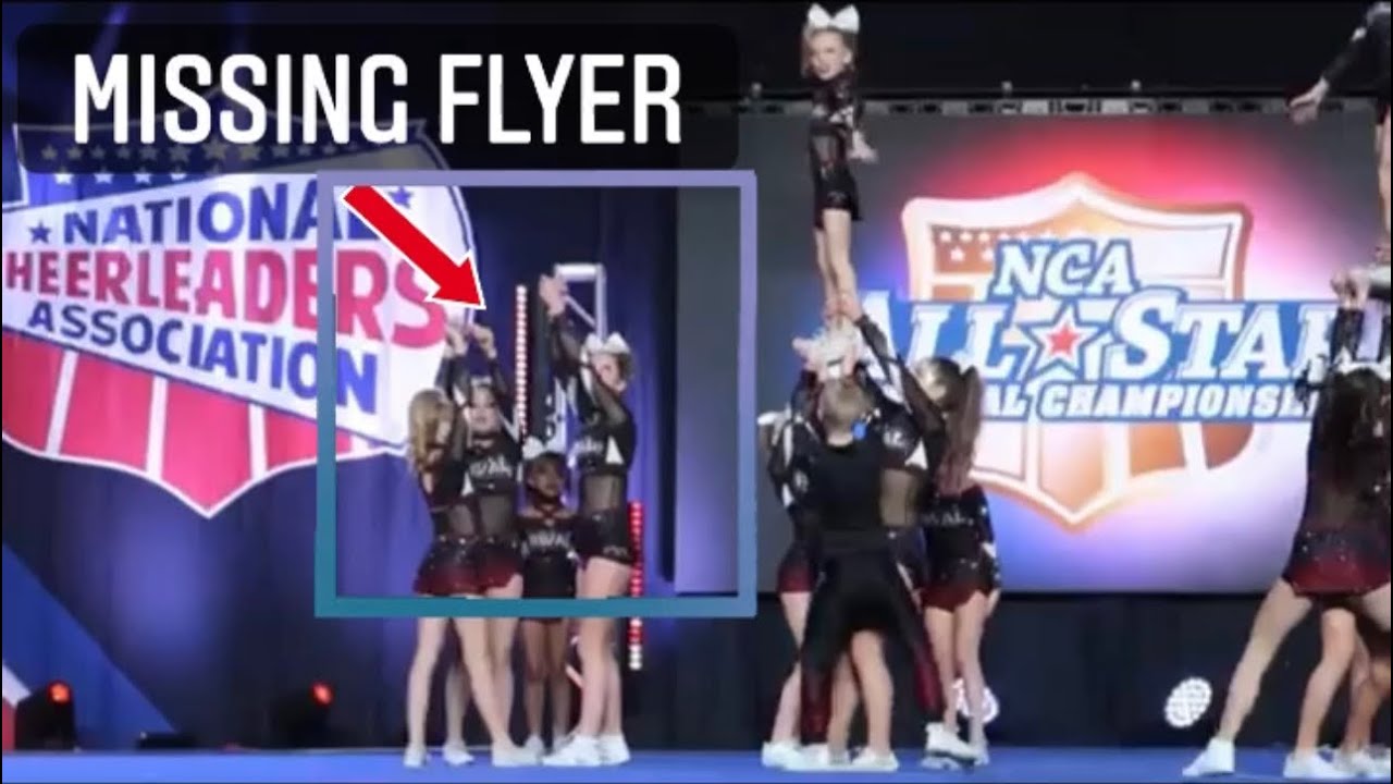 Missing flyer at cheer comp | NCA cheer comp in Dallas Texas | Kesley is Legal 🙌