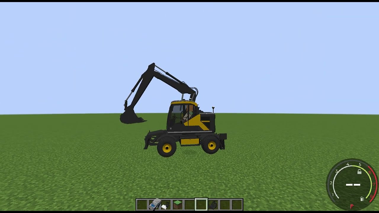 Saro´s Hydraulic Addon - (Excavator tests) - for DynamX - Minecraft
