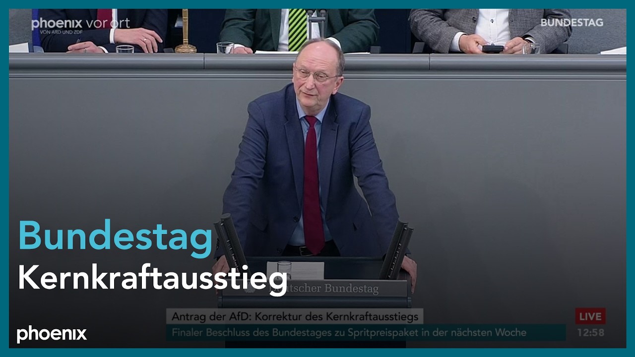 Bundestagsdebatte zum Kernkraftausstieg am 19.03.26