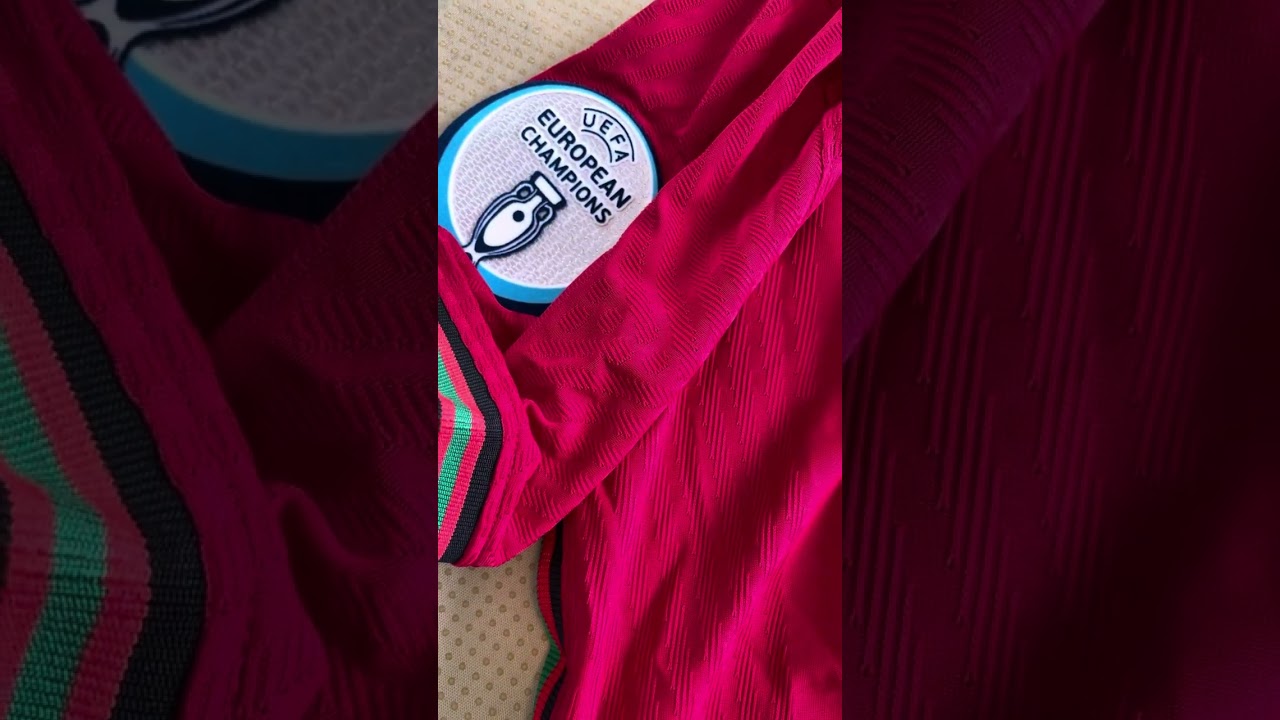 2020 Portugal short sleeve authentic vapor knit Cristiano Ronaldo football jersey unboxing