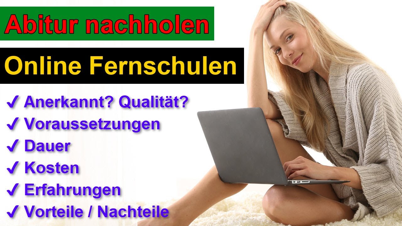 Abitur nachholen mit Online Fernschulen - Fernabitur Erfahrungen
