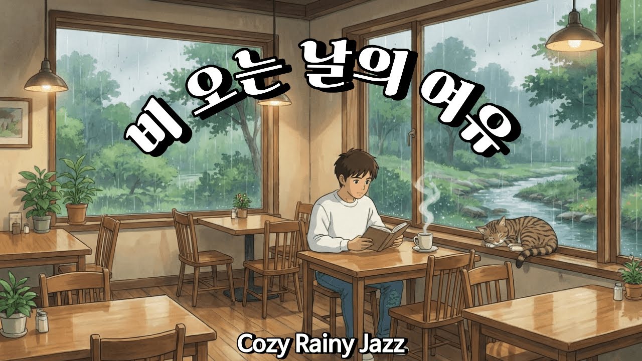 비 오는 날의 여유, 지친 마음을 쉬게 하는 따뜻한 빗소리 재즈 ☔ | Cozy Rainy Jazz for Comfort & Relaxation (Baruni's Playlist)