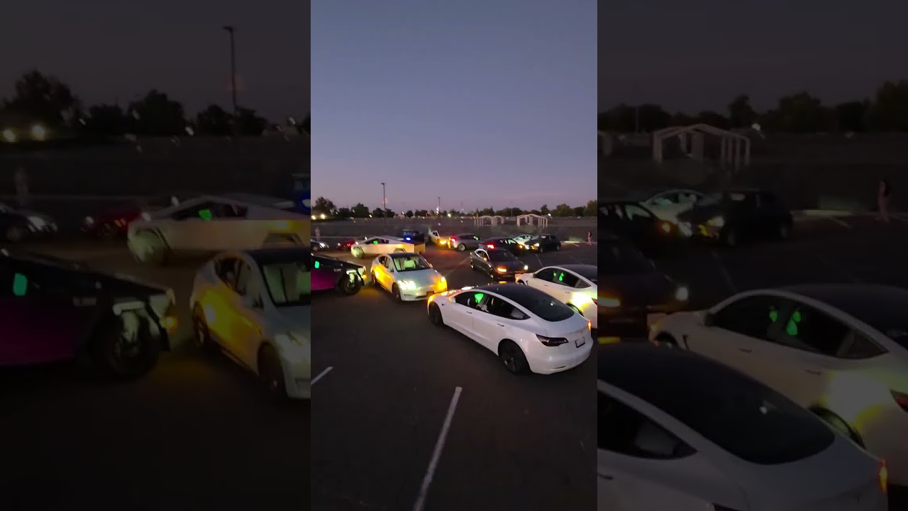 50 state independence day Tesla light show