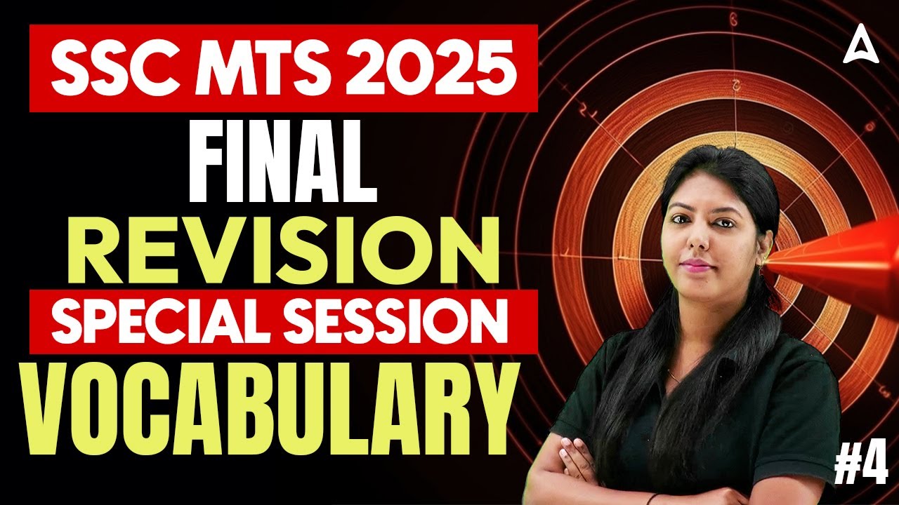 SSC MTS English Vocabulary in Tamil | SSC MTS English Grammar Revision in Tamil | By Pranawa Mam #4