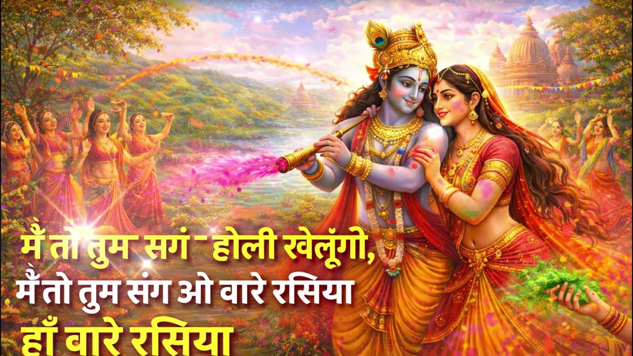 मैं तो तुम संग होली खेलूंगी 🌸 | Radha Krishna Holi Bhajan | Vrindavan Holi Song 2026