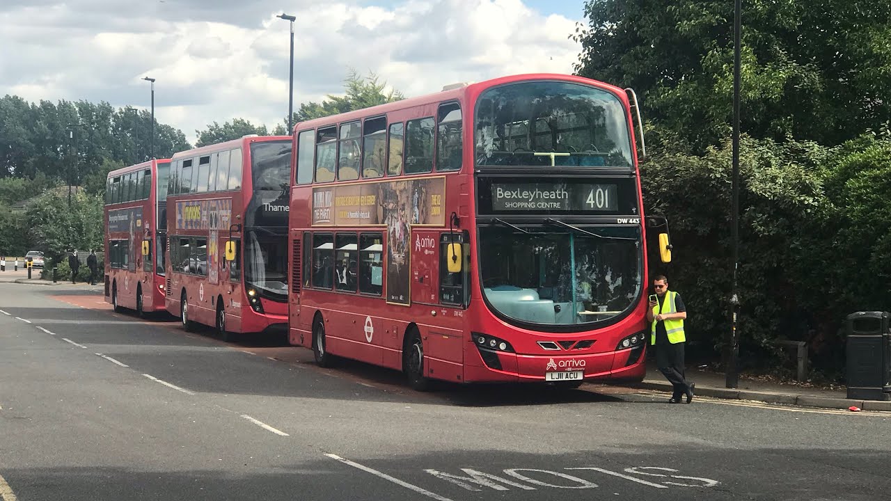 Full Journey on Route 401 | Thamesmead - Bexleyheath Town Centre | DW443 (LJ11ACU)