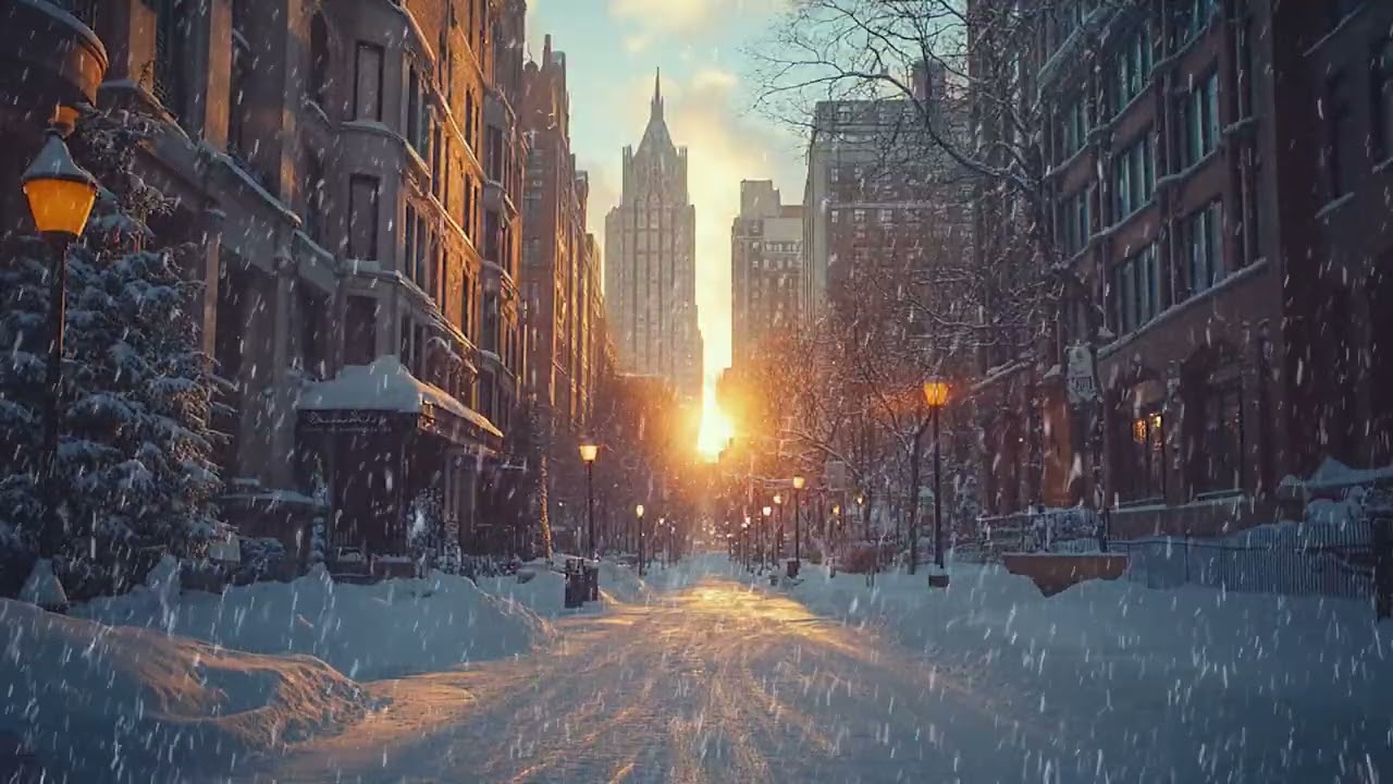 Where Snow Meets Silence in a Long Winter Scene