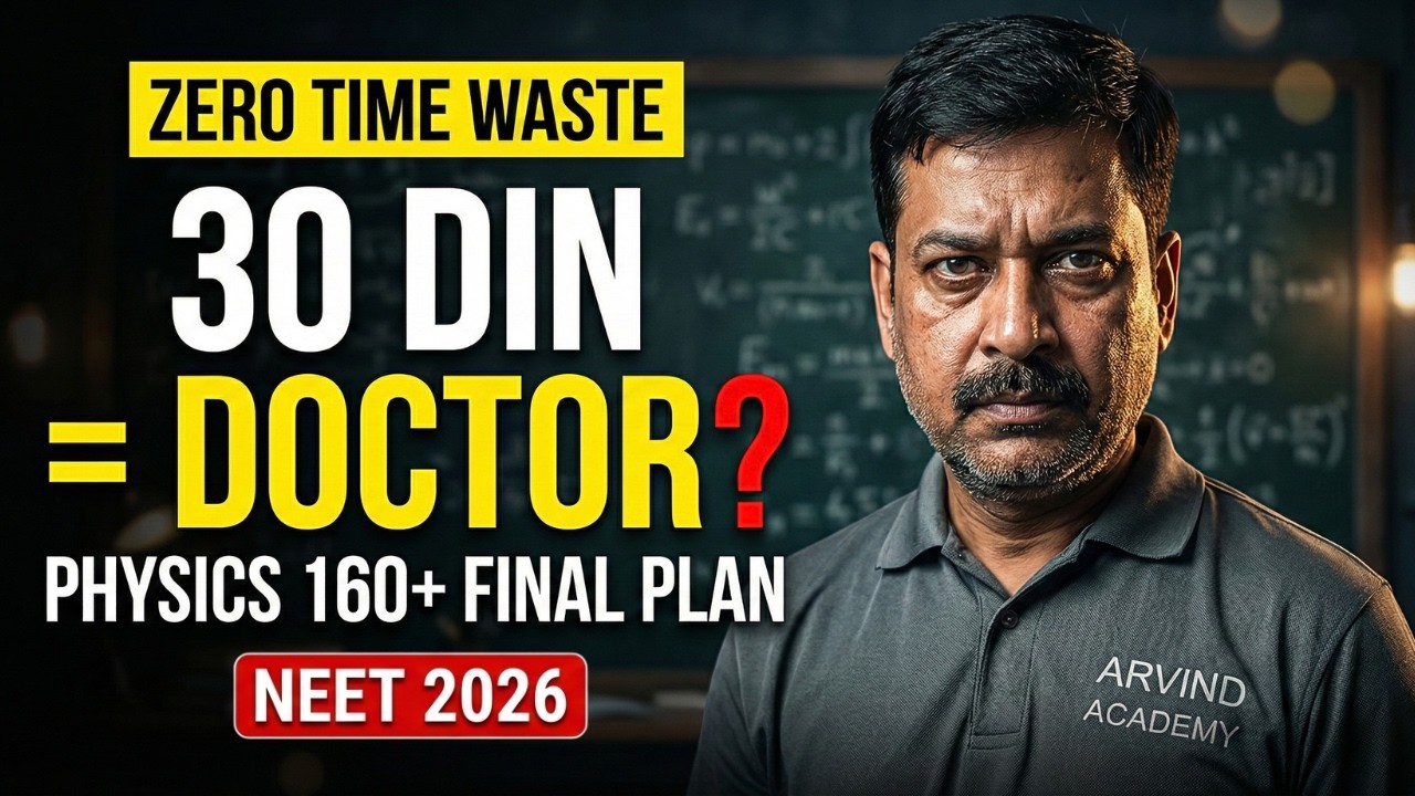 Agale 30 Din Bana Sakte Hain Aapko Doctor! NEET Physics 160+ Marks Zero Time Waste Series 🚨