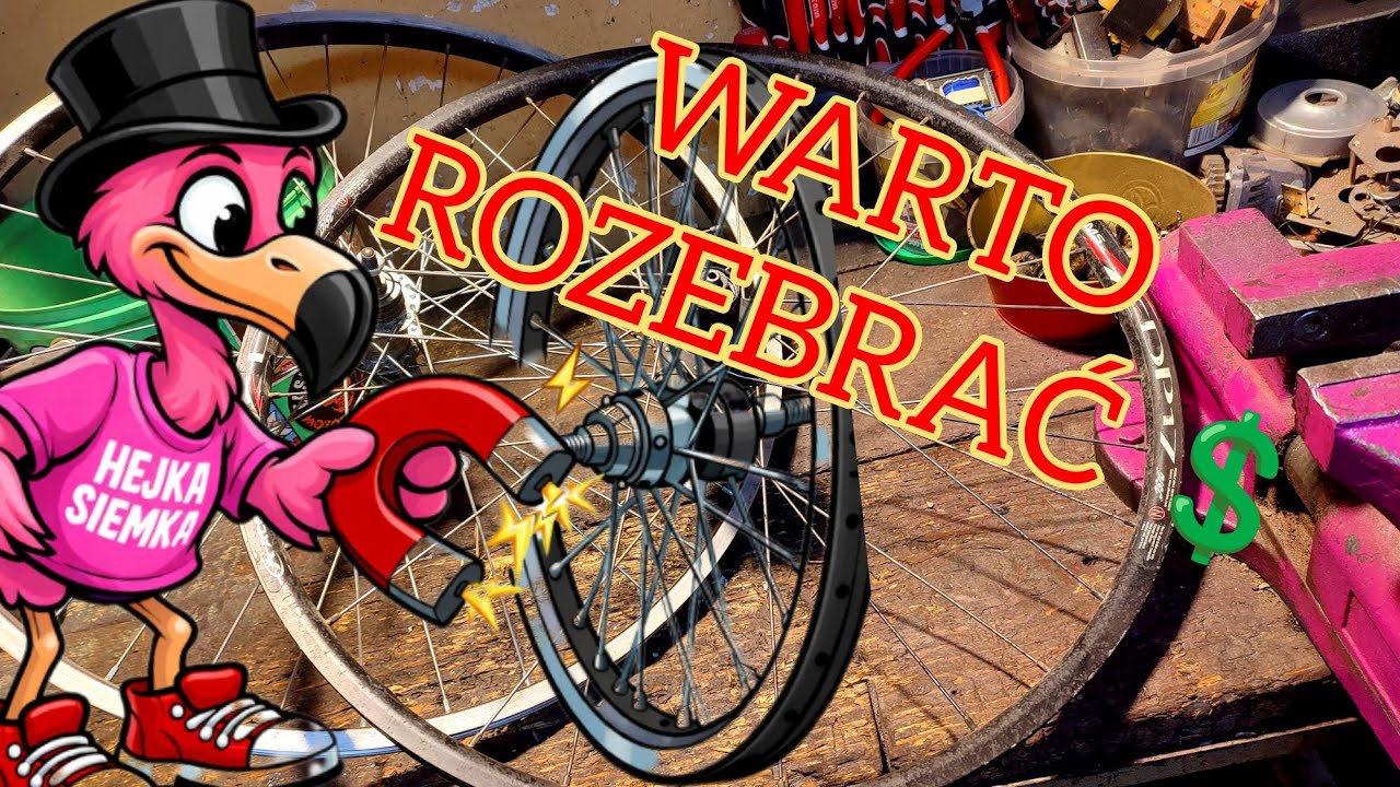 Nie oddawaj koła rowerowego na złom! Rozbieram i pokazuję ile można zarobić.