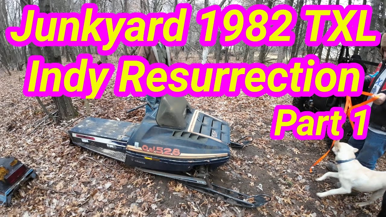 Junkyard Polaris TXL Indy Resurrection Part 1. Vintage Polaris Snowmobile.