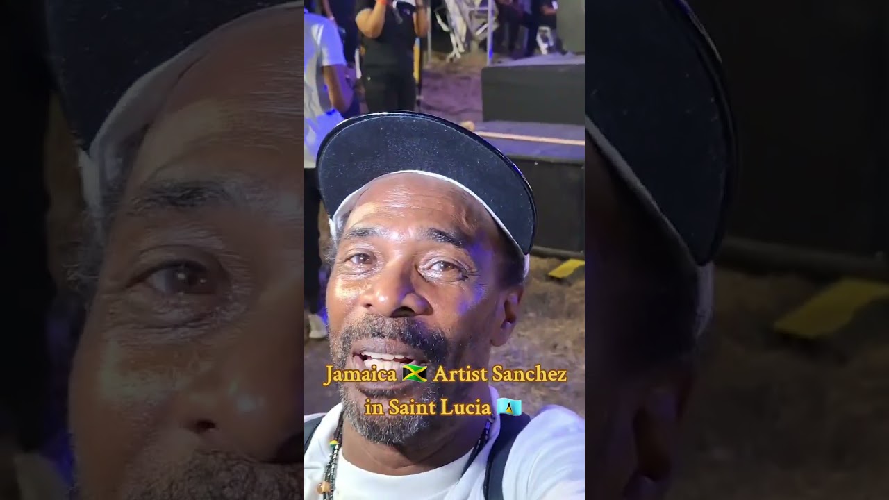 Jamaica Artist Sanchez in Saint Lucia.