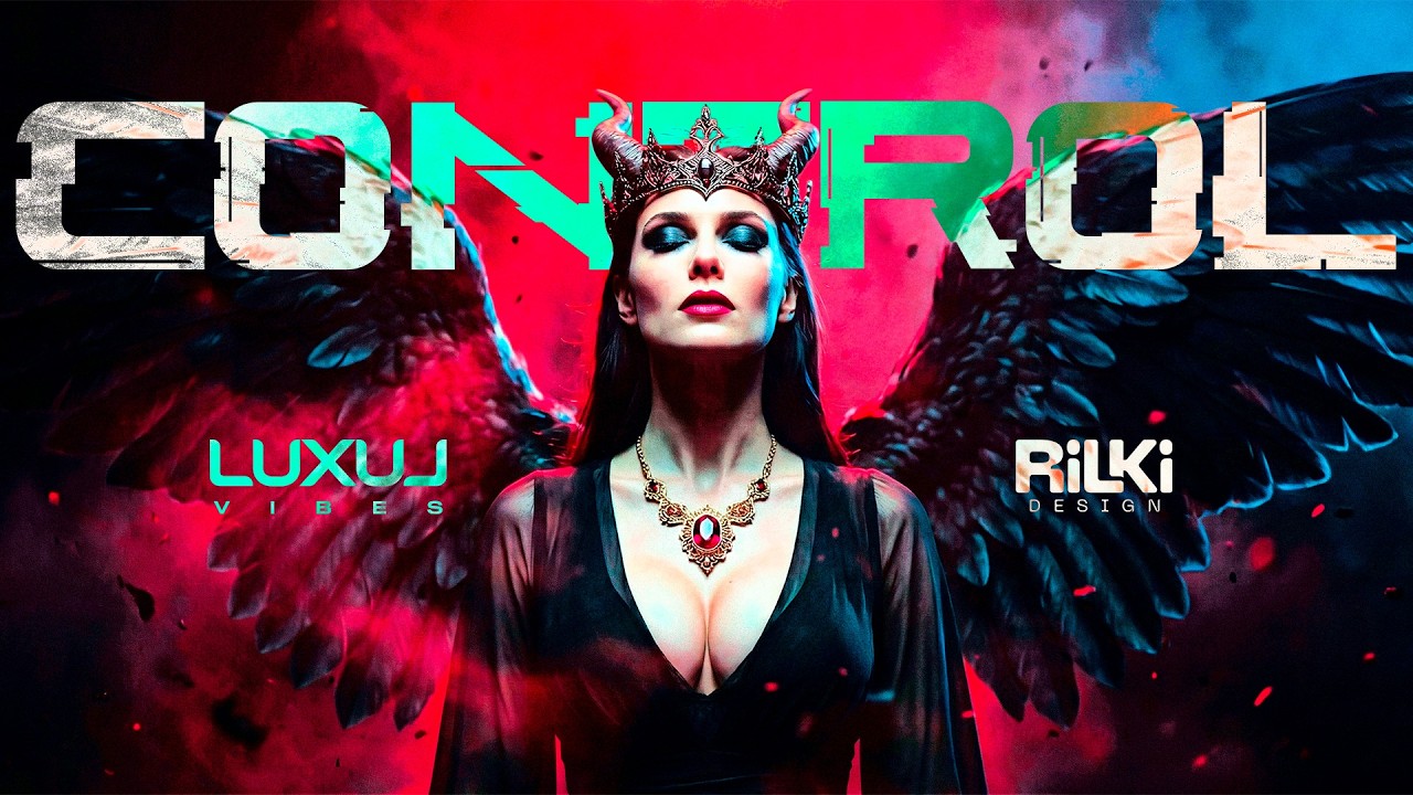 ⚫  LUXUL - CONTROL | Official Lyric Video (Peak Time Dark Techno & Cyberpunk Club)