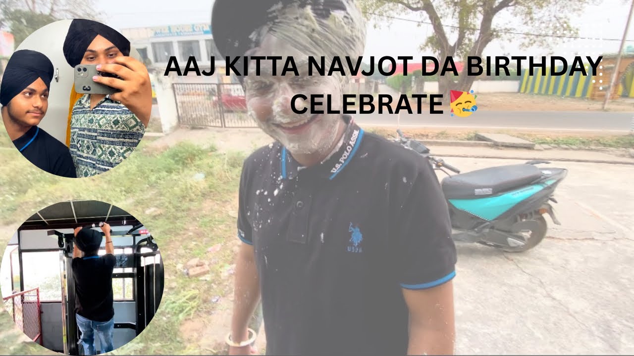 Aaj rangta Navjot nu cake naal ……….#viral #vlog#dailyvlogging #trending #viralvideo #birthday
