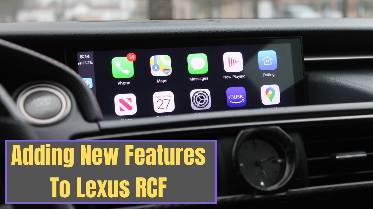 I Installed This Screen In My Lexus RCF To Have These Features With CarPlay