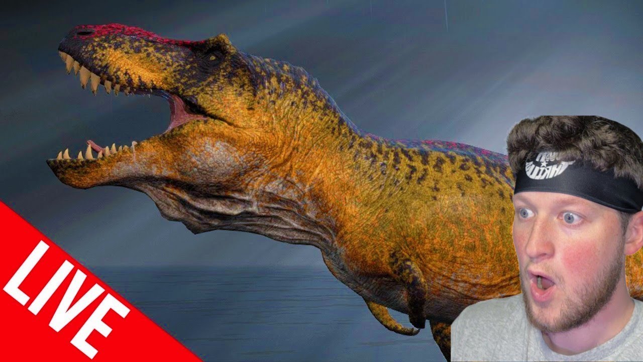🔴LIVE - PART II GROWING TYRANNOSAURUS REX TO ELDER Hordetesting | The Isle Evrima 