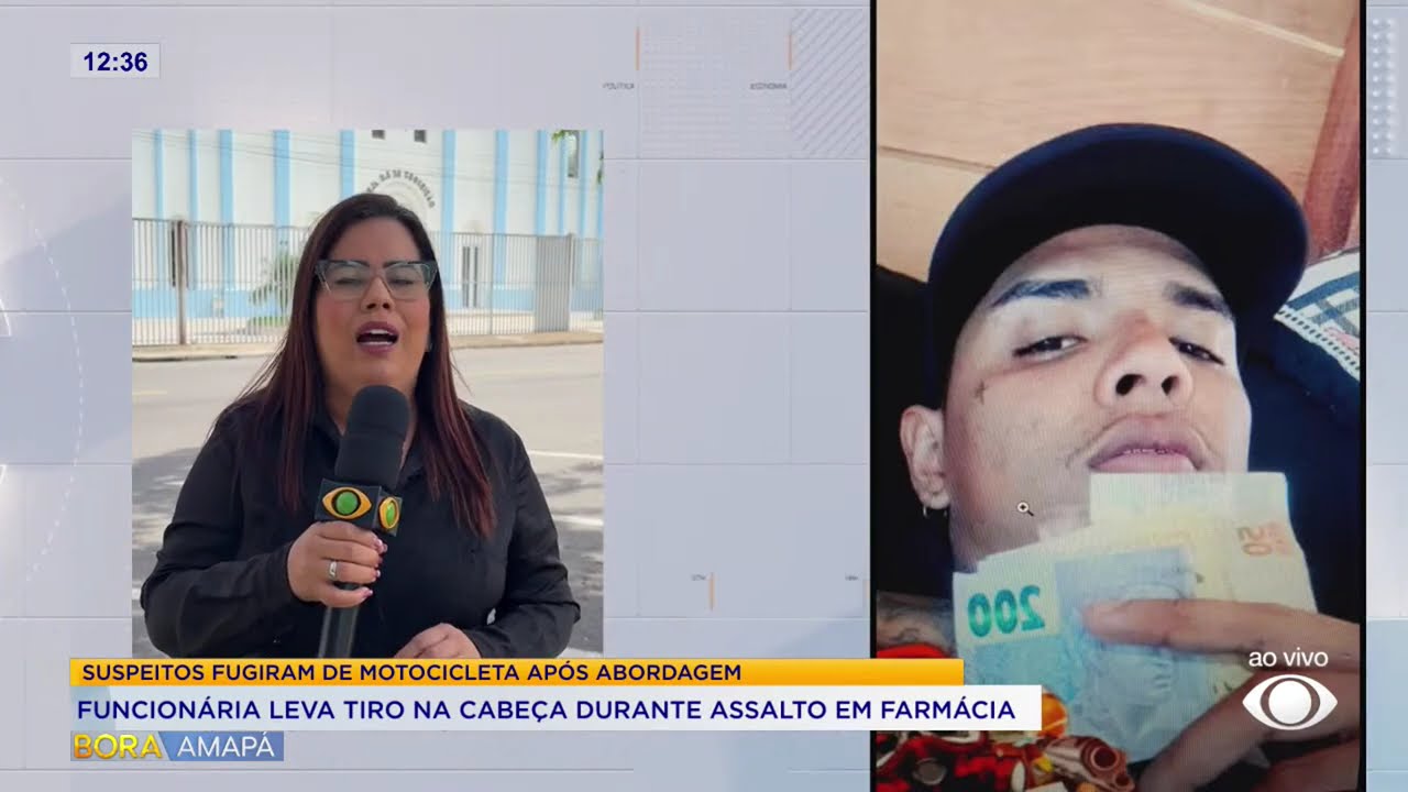 Funcionária leva tiro na cabeça durante assalto em farmácia