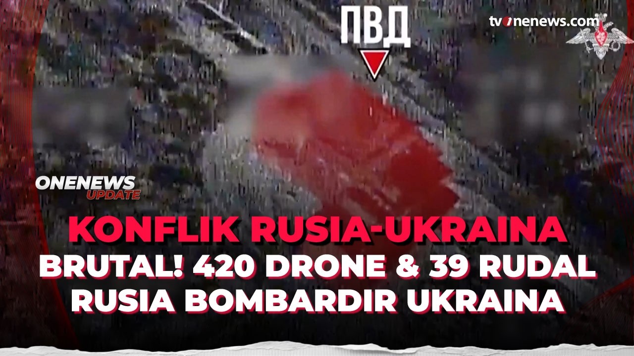 Serangan Terus Berlanjut! 420 Drone & 39 Rudal Rusia Bombardir Ukraina | OneNews Update